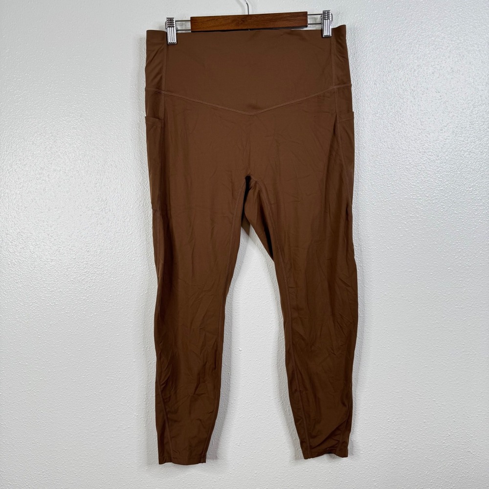 Halara Brown Pocket Leggings Size Xlarge